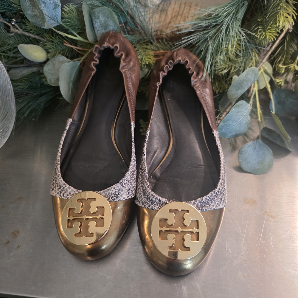 Tory Burch Snake Flats